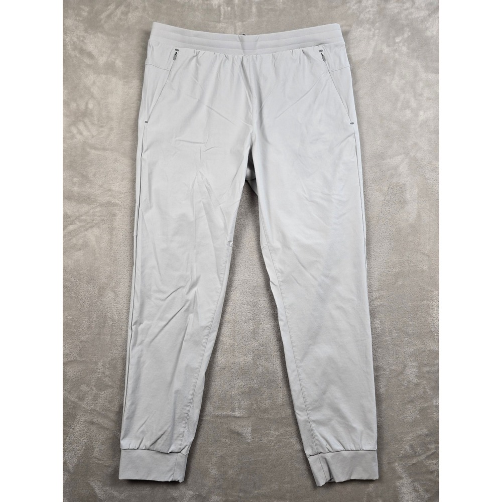 Soybu Performance Joggers Pants Men XL Gray Elastic Waist Zipper Pockets Stretch